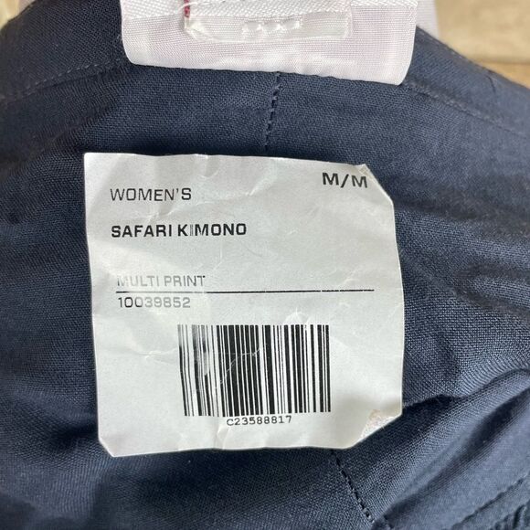 Ariat Safari Kimono Top Womens One Size Rayon Crinkle Crepe EUC - Picture 6 of 7